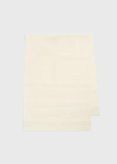 Totême Monogram Twill Scarf Off-white