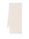 Totême Toteme Monogram Wool Scarf In Neutral