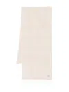 Totême Toteme Monogram Wool Scarf In Neutral