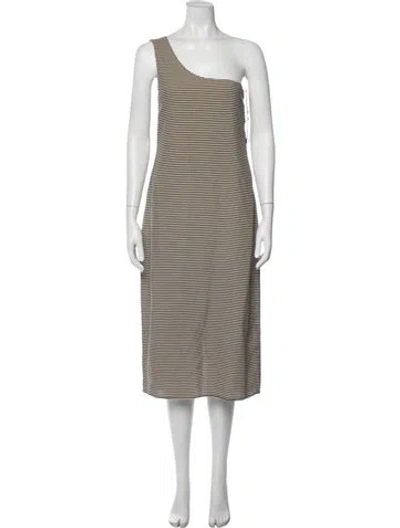 Pre-owned Totême Murcia Midi Length Dress In Neutral