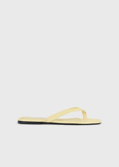 Totême Naplack Flip Flops Buttercup In Animal Print