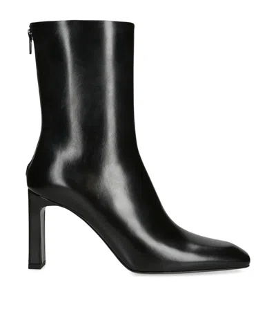 Totême Toteme Nappa Leather Ankle Boots 85 In Black
