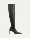 Totême Nappa Leather Over-the-knee Boots In Black