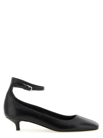 Totême Nappa Leather Pumps With Square Toe In Black