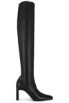 Totême Toteme 80 Stretch-leather Over-the-knee Boots In Black