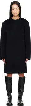 Totême Navy Broad Doublé Tunic Minidress In Navy 016