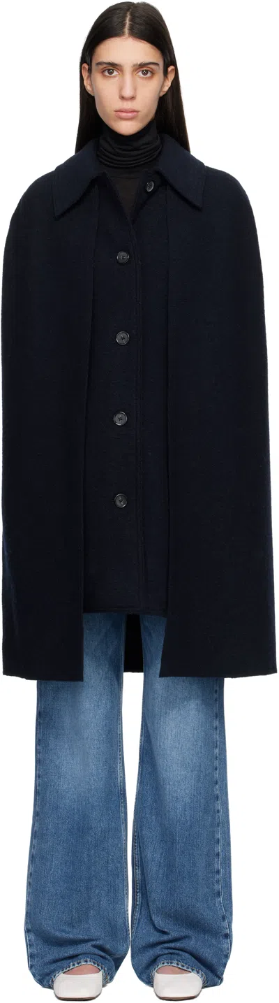 Totême Cape Coat In Animal Print