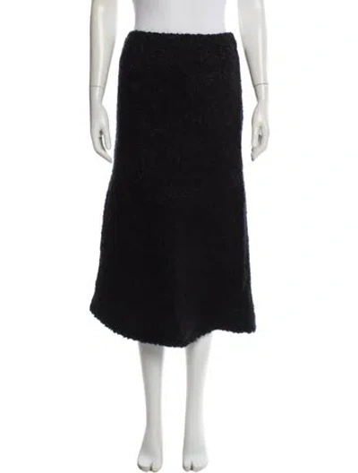Pre-owned Totême Nevis Midi Length Skirt In Black