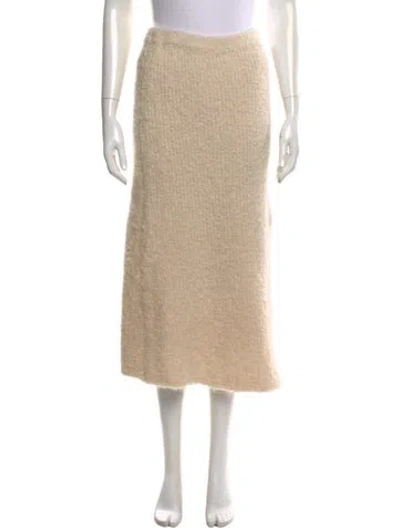 Pre-owned Totême Nevis Midi Length Skirt In Neutral