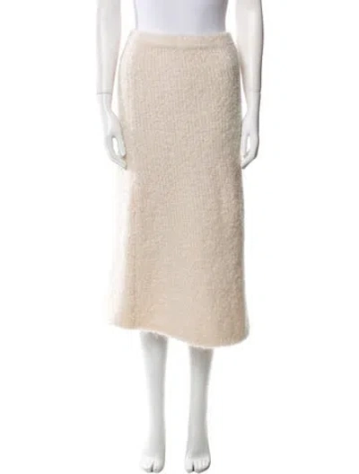 Pre-owned Totême Nevis Midi Length Skirt In Neutral