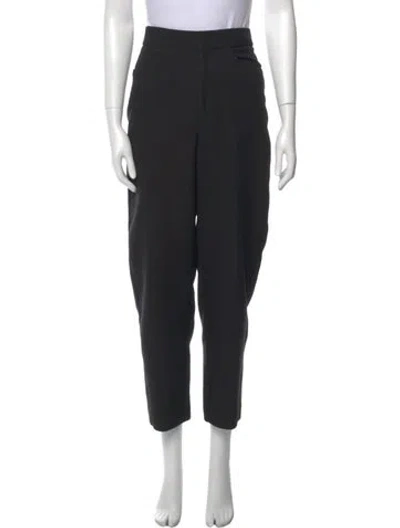 Pre-owned Totême Novara Straight Leg Pants In Black
