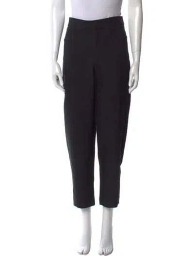 Pre-owned Totême Novara Straight Leg Pants In Black
