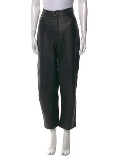 Pre-owned Totême Novara Wide Leg Pants In Black