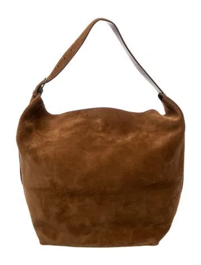 Pre-owned Totême Nubuck Hobo In Neutrals