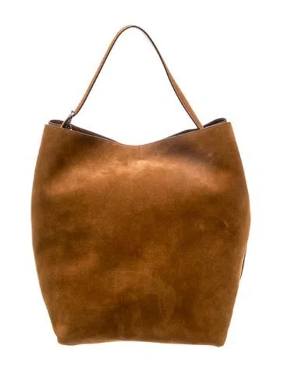Pre-owned Totême Nubuck Tote In Neutral