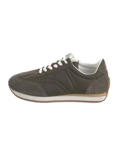 Pre-owned Totême Nylon Athletic Sneakers In Green