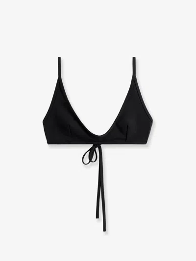 Totême Nylon Bikini Top In Black