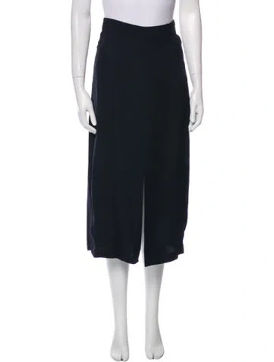 Pre-owned Totême Nylon Midi Length Skirt In Black