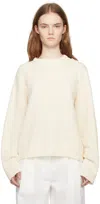 Totême Oversized Cotton-blend Chenille-knit Sweater In 055 Cream