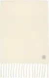 Totême Off White Fuzzy Scarf In White