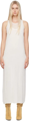 Totême Off-white Layered Maxi Dress In 187 Talc