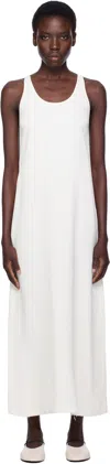 Totême Off-white Scoop-neck Sablé Midi Dress