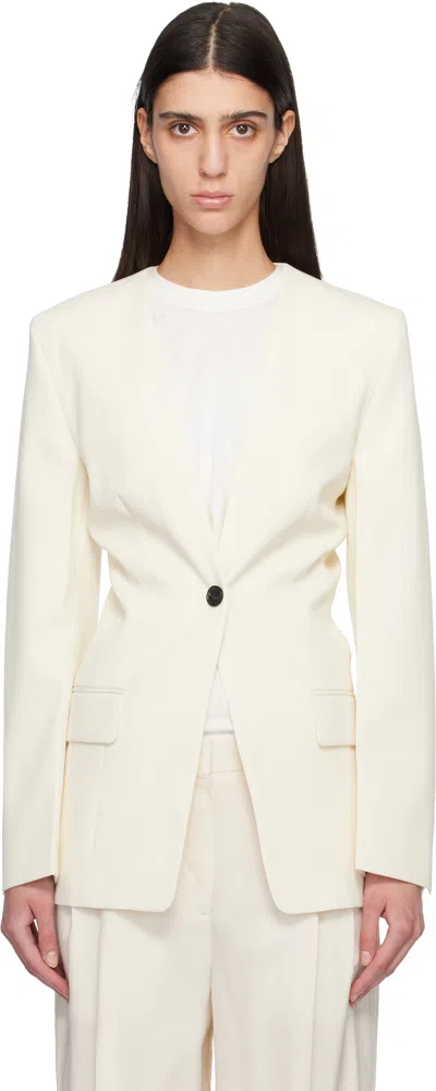 Totême Off White Slouch Blazer