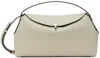 Totême Off-white T-lock Top Handle Grain Bag In 106 Milk