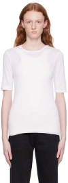 Totême Off-white Thin T-shirt In 110 Off-white
