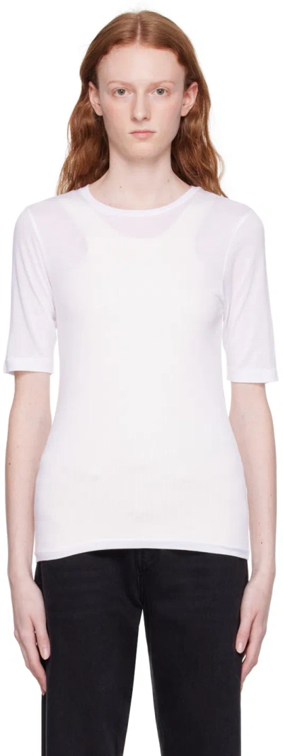Totême Off-white Thin T-shirt In 110 Off-white