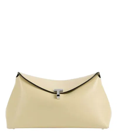 Totême Off White T-lock Medium Shoulder Bag In Pink