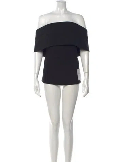 Pre-owned Totême Off-shoulder Evening Top Mini Dress In Blue