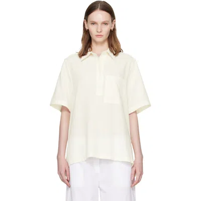 Totême Off-white Fluid Polo In Neutral