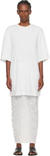 Totême Off-white Relaxed Tee Minidress In White