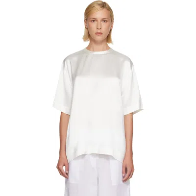 Totême Off-white Satin T-shirt