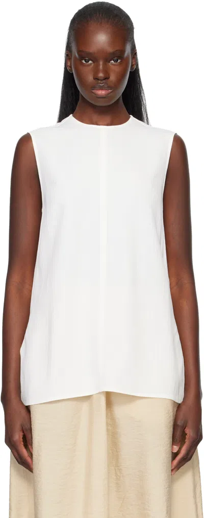 Totême Off-white Woven Stripe Top