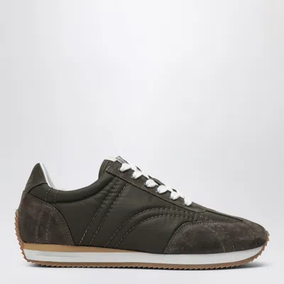 Totême Toteme Sport Suede-trim Sneaker In Animal Print