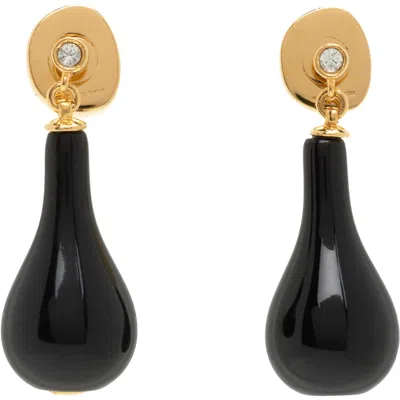 Totême Onyx Drop Earrings In Black