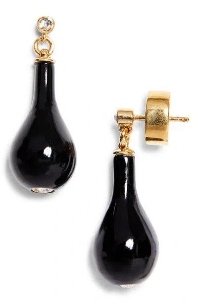 Totême Toteme Onyx Drop Earrings In Multi