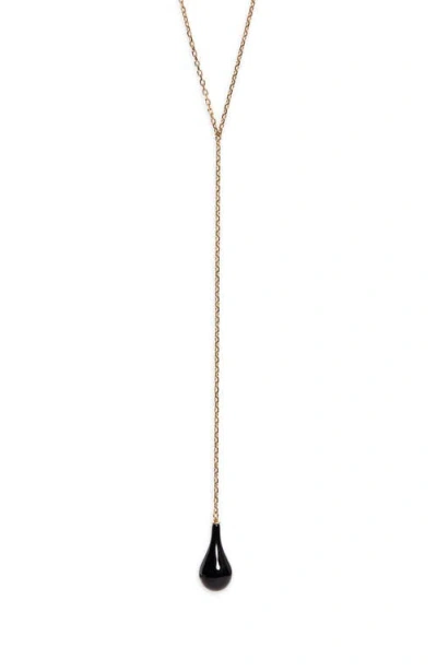 Totême Toteme Onyx Drop Y-necklace