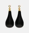 Totême Toteme Onyx Drop Earrings
