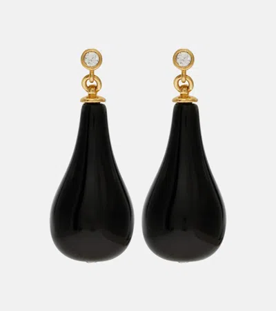 Totême Onyx Gold-plated Drop Earrings