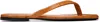 Totême Toteme Crocodile-effect Leather Flip Flops In Orange