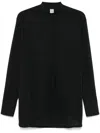 Totême Collar Shirt With Pleat And Strap Detail In Black