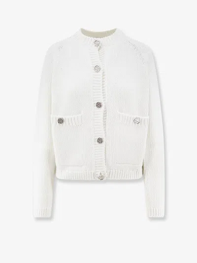 Totême Organic Cotton Cardigan In White