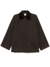 Totême Toteme Country Waxed Organic Cotton Jacket In Black