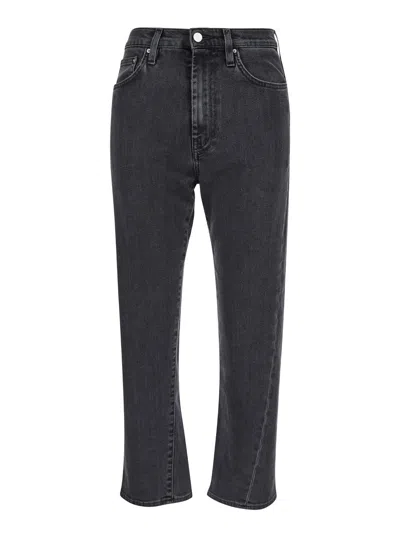 Totême Toteme Organic Cotton High-waisted Jeans In Gray