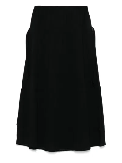 Totême Organic Cotton Skirt In Black