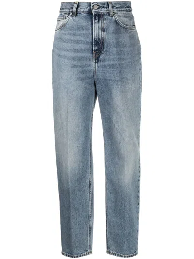 Totême Organic Cotton Tapered Jeans In Blau