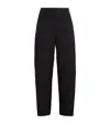 Totême Organic Cotton Twisted Seam Trousers In Black